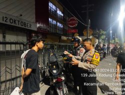 Polres Pelabuhan Tanjung Perak Bubarkan Aksi Balap Liar di Jalan Kedung Cowek Surabaya, Delapan Pengendara Diamankan