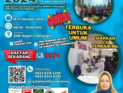 GEBYAR JOB FAIR RAIH KARIR GEMILANG BERSAMA SMKN 5 MERANGIN- JAMBI, SMK PUSAT KEUNGGULAN.