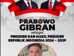 Pemimpin Redaksi Media Online GINEWS TV INVESTIGASI Mengucapkan Selamat dan Sukses atas dilantiknya, H. Prabowo Subianto dan Gibran Rakabuming Raka sebagai Presiden dan Wakil Presiden Republik Indonesia Periode 2024 – 2029.