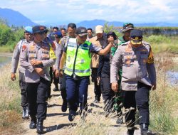 Kapolda Gorontalo Tinjau Langsung Lokasi Kecelakaan Pesawat SAM Air di Randangan.