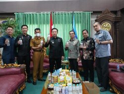 Pj. Bupati Pringsewu Terima Audensi Badan Usaha Milik Daerah (BUMD) Pringsewu.