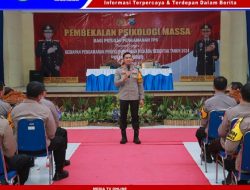 Polres Jember Gelar Pembekalan Psikologi Massa untuk Personel PAM TPS Pilkada 2024