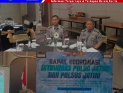 Sarmiaji Kasi Lapas Kelas IIA Jember ikut serta Rapat Koordinasi Ditbinmas Polda Jatim dan Polsus Jatim Di Hotel Grand Mercure Mirama