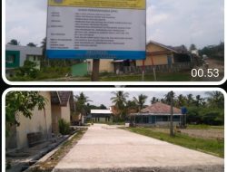 Warga Huntap Desa Mekarsari Kecamatan Panimbang Mengucapkan Terimakasih kepada Pemerintah adanya Realisasi Cor Rabat Beton ke Lingkungan Huntap (Hunian Tetap)