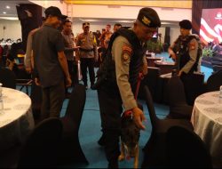 Unit K-9 Diterjunkan Amankan Lokasi Debat Cabup Maros