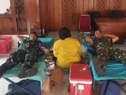 Peringati Hari Sumpah Pemuda, Babinsa Purwodiningratan Dukung Aksi Sosial Donor Darah