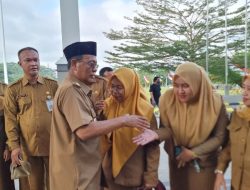 PAMAN BIRIN HADIR, PIMPIN APEL UPACARA RUTIN DI HALAMAN PEMPROP KALSEL