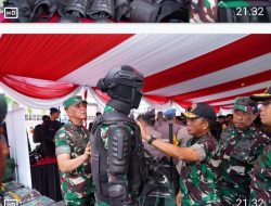 Mayjen TNI Rudy Saladin Dampingi Kunker Panglima TNI dan Kapolri di Surabaya