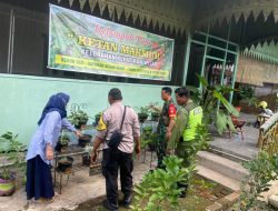 Dukung Ketahanan Pangan, Babinsa Bersama Bhabinkamtibmas Kepatihan Wetan Dampingi Kelompok Tani Ketan Makmur