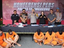 Gelar Konferensi Pers Polres Tulungagung Ungkap Kasus Penganiayaan