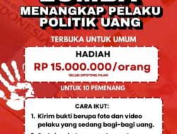 Warga Jombang Raih Hadiah Rp. 15 Juta Rupiah Setelah Laporkan Politik Uang kepada Tim Satgas