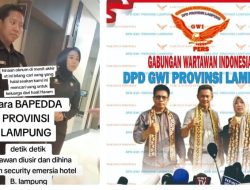 “Junaidi, Ketua DPD GWI Lampung Kecam Keras Oknum Security Emersia Hotel Diduga Usir & Hina Wartawan Dalam Menjalankan Tugas Peliputan ?!”