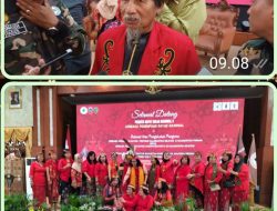 KETUM DAYAK KALSEL ABDUL KADIR HADIRI PELANTIKAN LPDN DI MAHLIGAI BANJARMASIN.