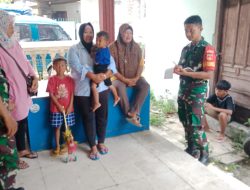 Babinsa Bekerjasama dengan Kader Posyandu dalam Pendataan Stunting