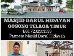 Masjid Darul Hidayah Butuh Bantuan & Uluran Tangan Para Dermawan