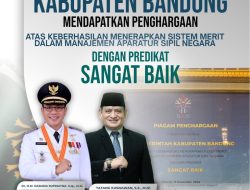 Kang DS : Capaian Luar Biasa, Pemkab Bandung Raih Penghargaan Sistem Merit Terbaik dari BKN