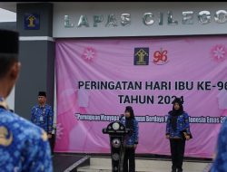 Upacara Bendera Warnai Peringatan Hari Ibu ke-96 di Lapas Cilegon