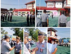 Ciptakan Zona Bebas Korupsi: Penyematan Tanda Penghargaan di Apel Pagi Lapas Pati