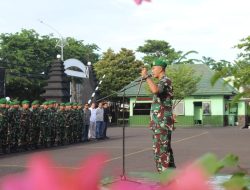 Dandim 0830/Surabaya Utara Pimpin Apel Pagi, Tekankan Pengamanan Akhir Tahun