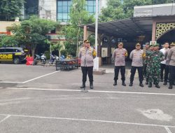 Personel Kodim 0830/Surabaya Utara Ikuti Apel Gelar Pasukan Pengamanan Malam Tahun Baru 2025