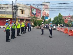 Satlantas Polres Kediri Kota Amankan Car Free Day di Jalan Dhoho