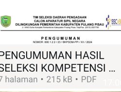 Test Kesehatan PPPK Kabupaten Pulang Pisau Diwajibkan di RSUD Pulang Pisau