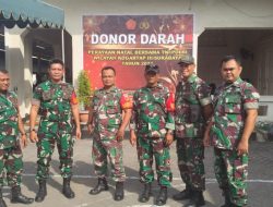 Kodim 0830/Surabaya Utara Ikuti Donor Darah Dalam Perayaan Natal