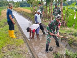 Koramil Nogosari Normalisasi Irigasi Bersama Warga Desa Rembun