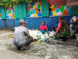 Sambangi Pelaku UMKM, Babinsa Kelurahan Kampung Baru Berikan Motivasi Dan Semangat Kerja