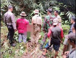 Polsek Banjit Datangi TKP Penemuan Mayat Seorang Pria di Pinggir Sungai Sukir