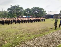 Babinsa Memberikan Pembinaan Tentang Bela Negara Kepada Siswa SMK Sakti Gemolong