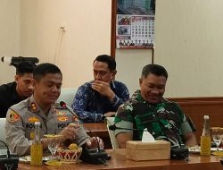 DANDIM GRESIK HADIRI KEGIATAN PERKENALAN KAPOLRES GRESIK BARU BERSAMA FORKOPIMDA