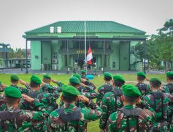 Kodim 0817/Gresik Gelar Upacara Bendera 17-an di Lapangan Makodim