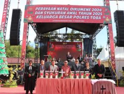 Bupati Toba Hadiri Perayaan Natal Polres Toba 2024