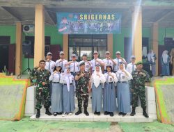 Tanamkan Jiwa Nasionalis, Plh. Pasi Teritorial Kodim 0427/Way Kanan Pimpin Upacara Bendera