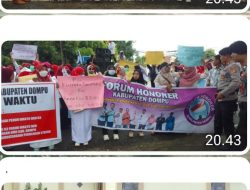 Ratusan Honorer R2, R3 Tolak Kerja Paruh Waktu, Desak DPRD Kabupaten Dompu Sampaikan Aspirasi Ke Pemerintah Pusat.