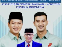 Ketua Fraksi Demokrat H. Asep Ikhsan Ucapkan Selamat Dadang Supriatna – Ali Syakieb Terpilih Bupati dan Wakil Bupati Kabupaten Bandung Periode 2025-2030.