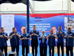 Ketua Umum Agus Harimurti Yudhoyono (AHY) Secara Resmi Pemasangan Tiang Pertama Kantor DPD Partai Demokrat Jawa Barat.