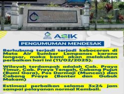 Pemberitahuan Pelaksanaan Perbaikan Kebocoran di Mata Air Sumber Lempanas