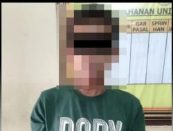 Diduga Curi HP, Seorang Warga Tiuh Balak Pasar Diringkus Polsek Baradatu di Kediamannya