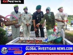 Kasrem 162/WB Pimpin Ziarah Rombongan Peringati HUT ke-64 Korem 162/WB