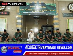 Korem 162/Wira Bhakti Gelar Doa Bersama Lintas Agama Dalam Rangka HUT ke-64