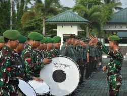 Korem 133/Nani Wartabone Gelar Upacara Rutin Mingguan