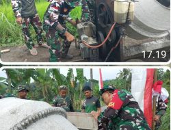 Satgas Bahu Membahu Atasi Kesulitan Bersama