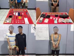 Kapolres Dompu Pimpin Gempur Sarang Narkoba Di Kelurahan Bali Satu, 7 TSK dan BB Diamankan Ke Mapolres Dompu.