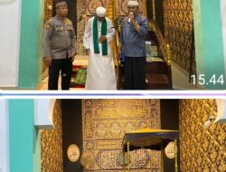 Safari Ramadhan, Samapta Polda Gorontalo Salurkan Al-Qur’an ke Masjid