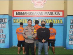 Polres Pelabuhan Tanjung Perak Tangkap Tiga Pelaku Penusukan di Jalan Jakarta Surabaya, Satu Pelaku DPO.