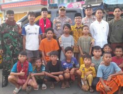 Polsek Dompu Kolaborasi Instansi Terkait Gelar Patroli Subuh, Ribuan Petasan Diamankan.