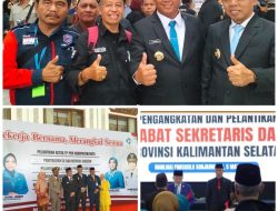 H. Supian, HK Hadiri Acara Pelantikan Sekdaprop Kalsel Oleh H. Muhidin Gubernur Kalsel Di Mahligai Pancasila