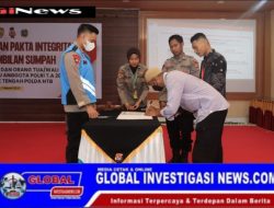 Polres Loteng Gelar Panandatanganan Pakta Integritas Penerimaan Polri Tahun 2025